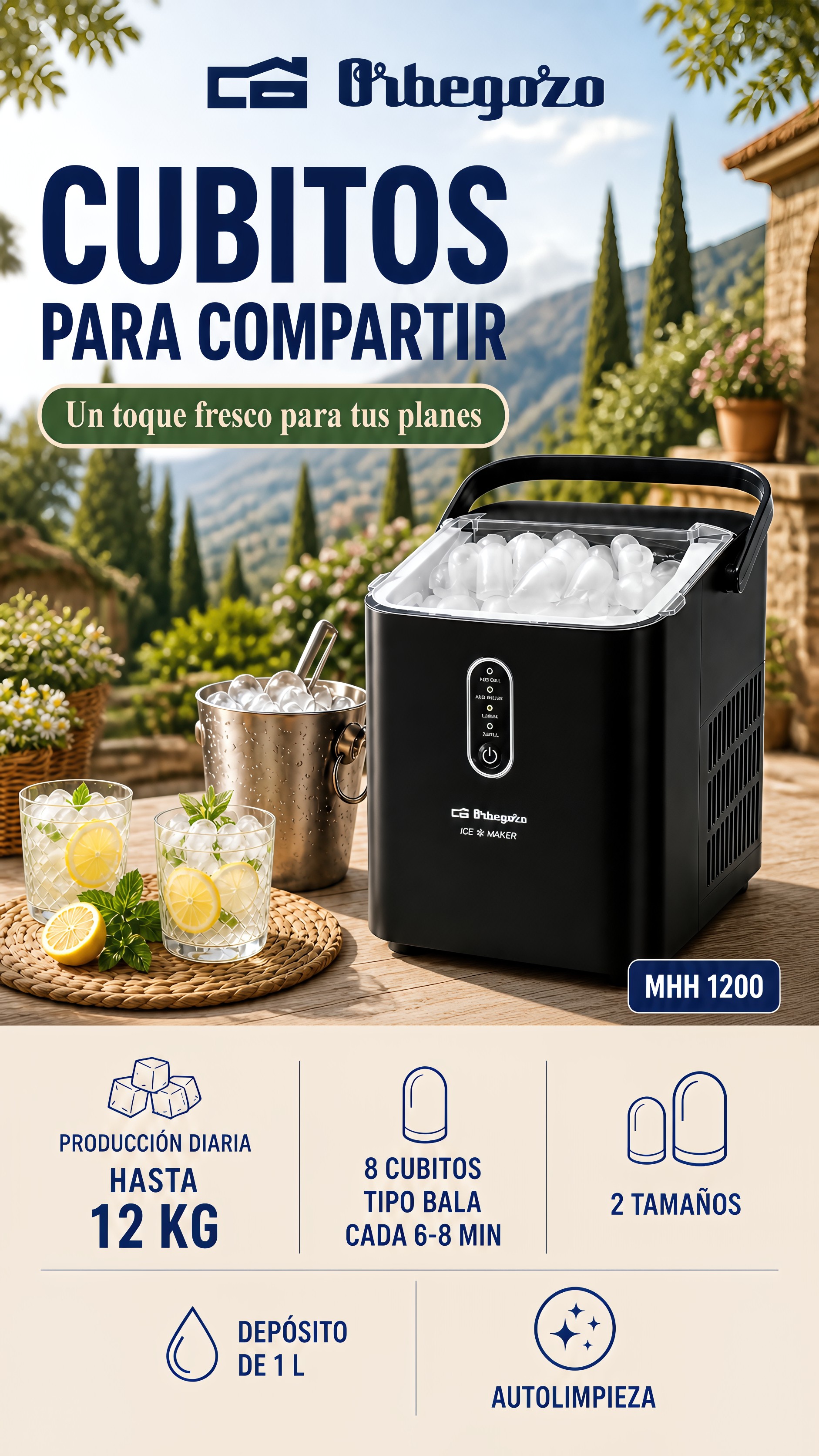 MÁQUINA DE HACER HIELO MHH1200